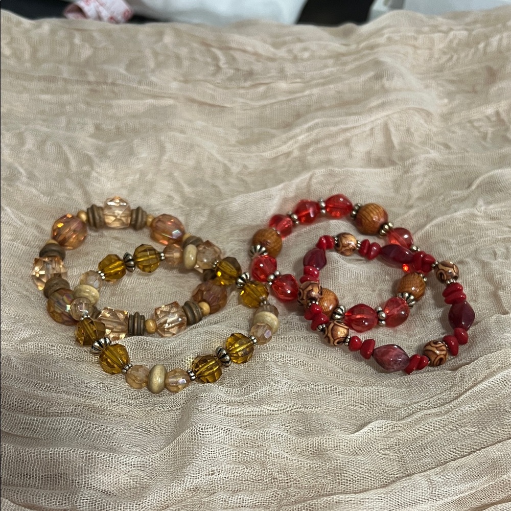 Multicolor Beaded Bracelet Set